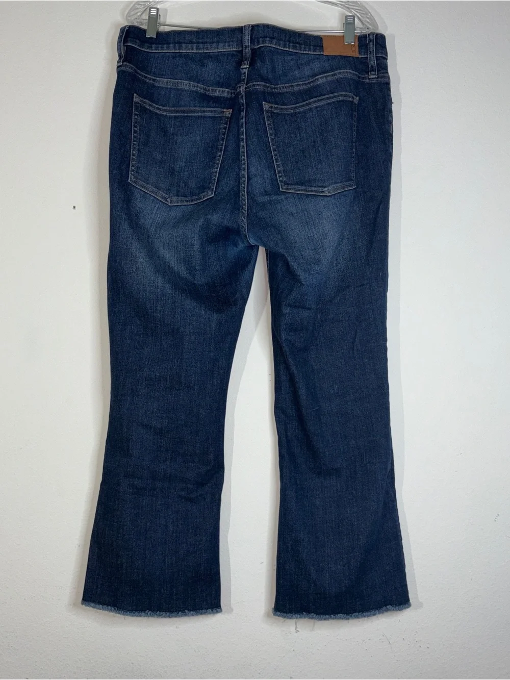 J. Crew Dark Blue Bootcut High-Rise Button-Fly Jeans